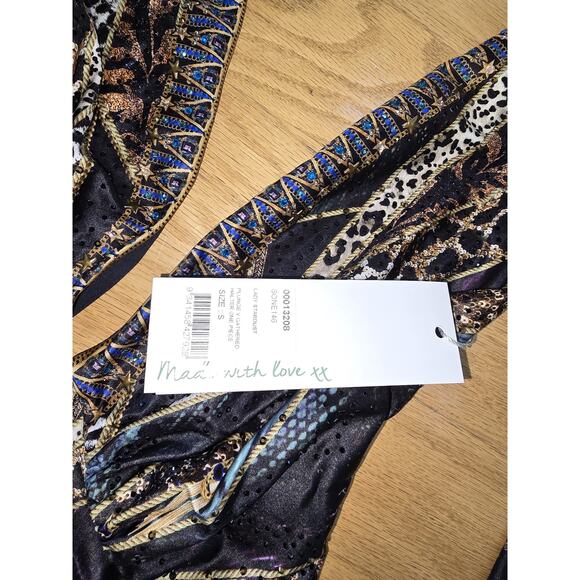 Camilla plunge v gathered halter one piece Lady stardust. S NWT - Picture 6 of 7